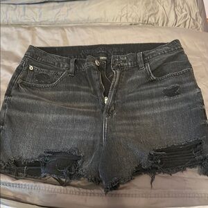 American Eagle Outfitters Women's Black Denim Shorts